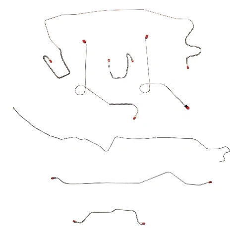 Mopar A Body Complete Brake Line Kit; Fine Lines-CBK0573SS