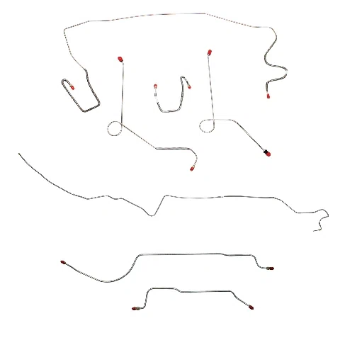 Mopar A Body Complete Brake Line Kit; Fine Lines-CBK0574SS