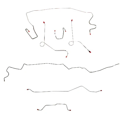Mopar A Body Complete Brake Line Kit; Fine Lines-CBK0576SS