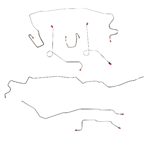 Mopar A Body Complete Brake Line Kit; Fine Lines-CBK0578SS