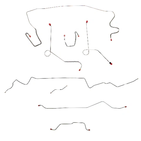 Mopar A Body Complete Brake Line Kit; Fine Lines-CBK0579SS