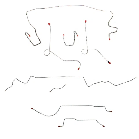 Mopar A Body Complete Brake Line Kit; Fine Lines-CBK0580SS