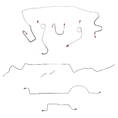 Mopar A Body Complete Brake Line Kit; Fine Lines-CBK0587SS