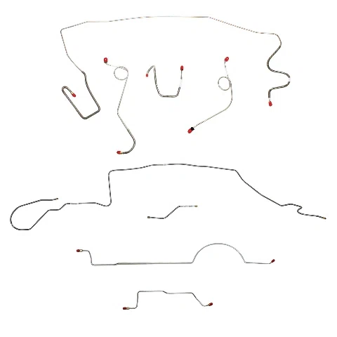 Mopar A Body Complete Brake Line Kit; Fine Lines-CBK0588SS