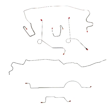 Mopar A Body Complete Brake Line Kit; Fine Lines-CBK0590SS
