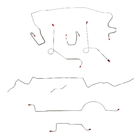 Mopar A Body Complete Brake Line Kit; Fine Lines-CBK0591SS