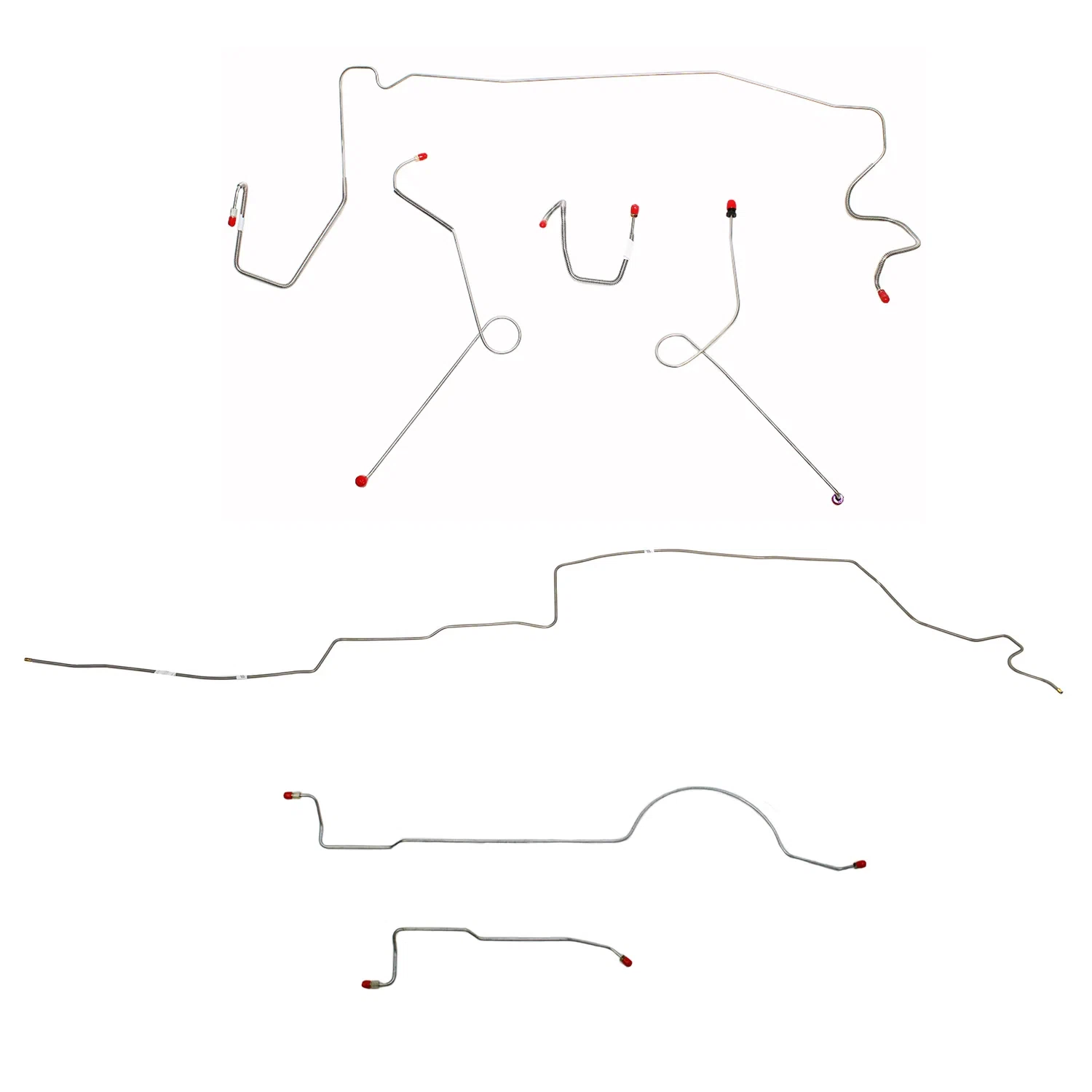 Mopar A Body Complete Brake Line Kit; Fine Lines-CBK0602SS