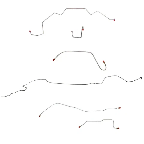 Mopar B Body Complete Brake Line Kit; Fine Lines-CBK0637SS