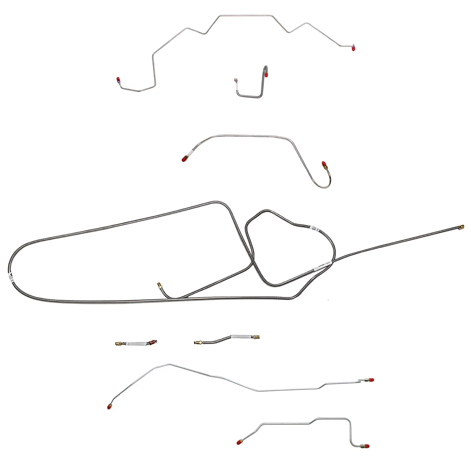 Mopar B Body Complete Brake Line Kit; Fine Lines-CBK0639SS