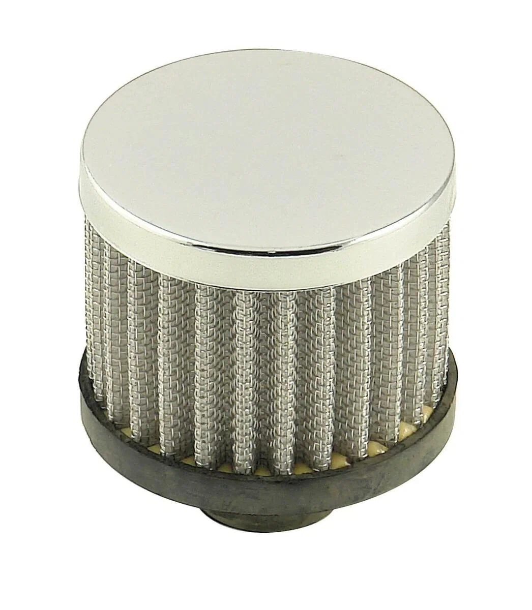 Mr Gasket 2049 Oil Breather Cap - Open Element - Push-On Style - Universal Fit