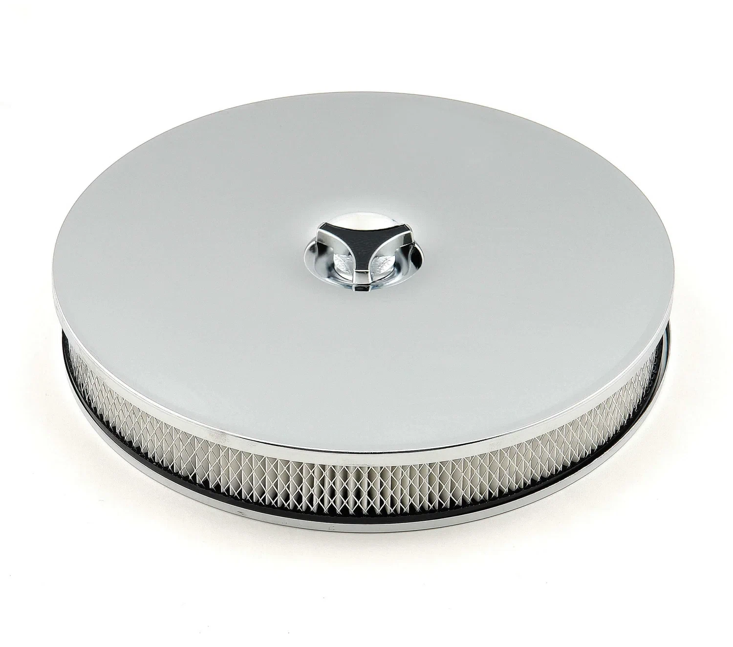 Mr. Gasket Air Cleaner - Low Mount - Chrome - 4339