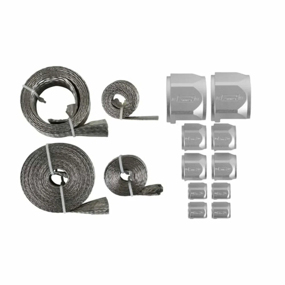 Mr. Gasket Flex-Braid Hose Sleeve Kit - Silver - 8092
