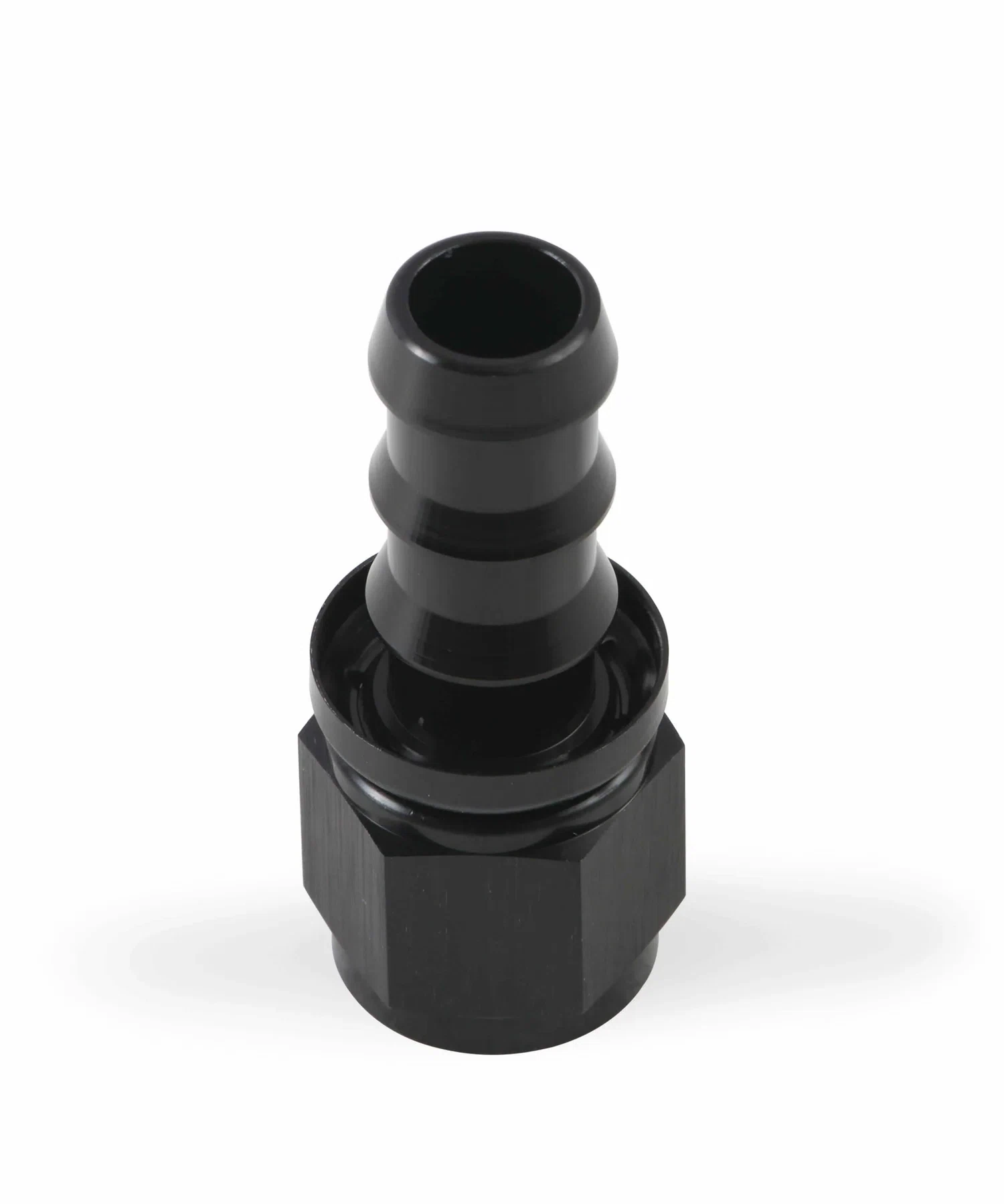 Mr. Gasket -10 AN Straight Push-On Hose Ends - Black - 200110-BL