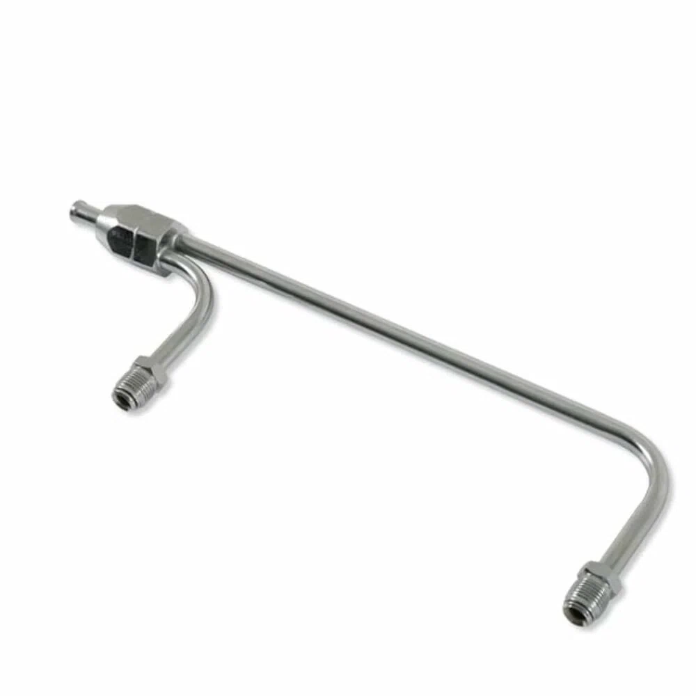 Mr. Gasket 1551 Mr. Gasket Fuel Line - 3_8 Inch Dual Inlet - Chrome