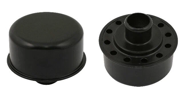 Mr. Gasket Push-On Breather - Flat Black - 9810BP
