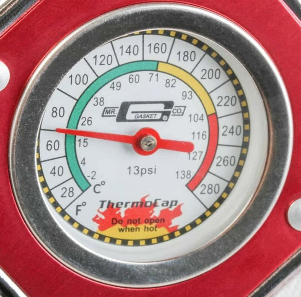 Mr. Gasket Thermocap - 13 PSI - Red - 2470R