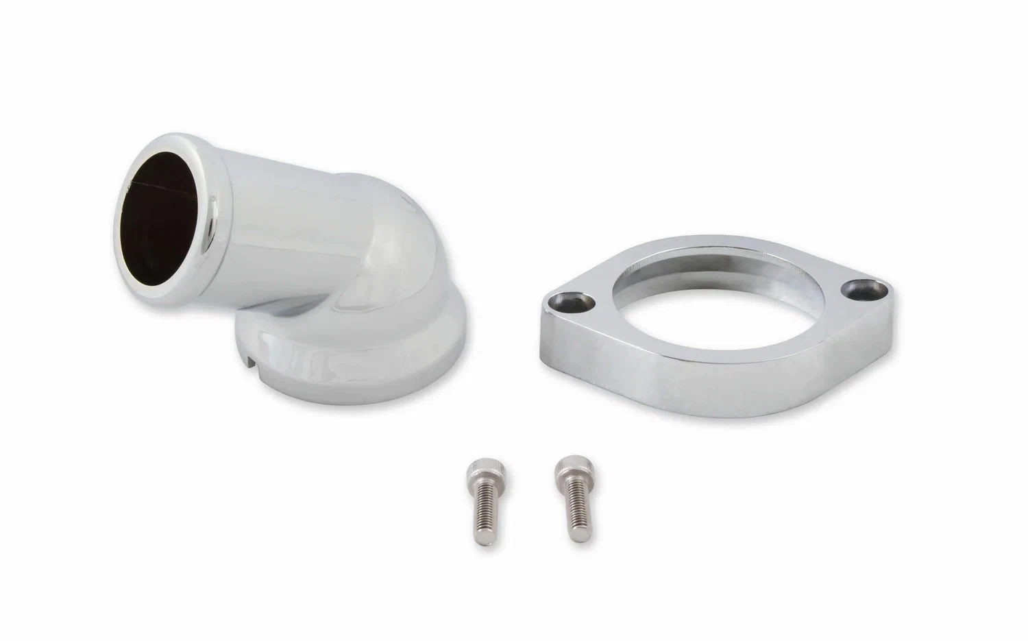 Mr. Gasket Water Neck - Swivel - 30 Degree Angle - Chrome - 2670