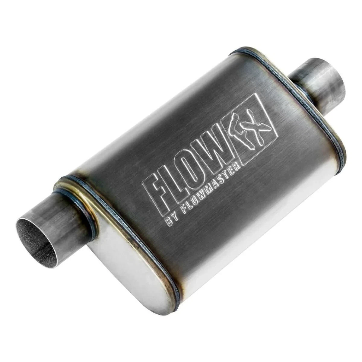 Muffler Flow FX 3_ Offset In_3_ Center Out SS Moderate Flowmaster