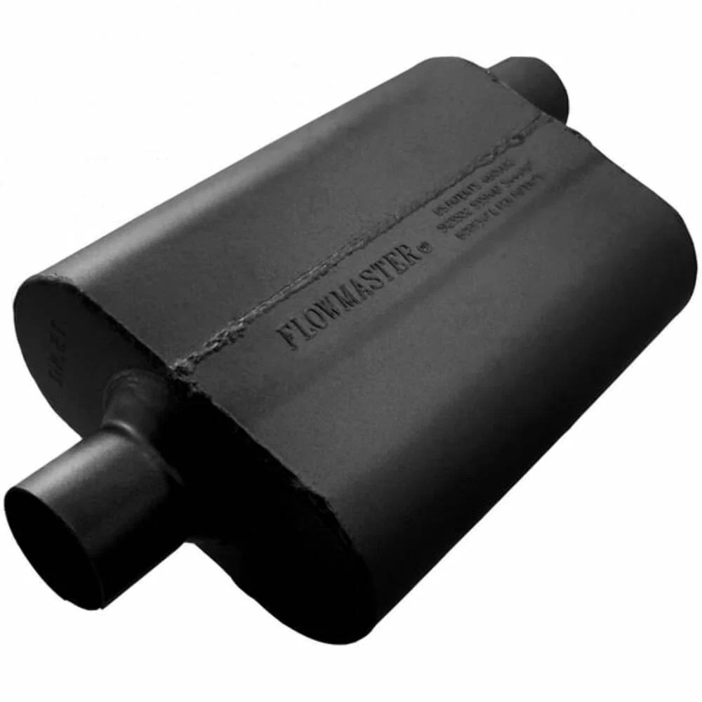 Muffler 40_ Series 2.5_ Center In_2.5_ Offset Out Aggressive