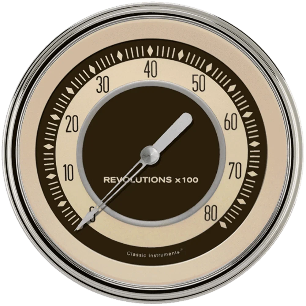 Nostalgia VT 4 5_8_ Tachometer NT71SLC