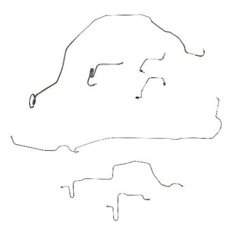 Pontiac Complete Brake Line Kit; Fine Lines-CBK0499SS