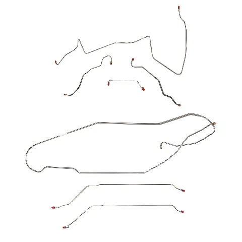Pontiac w_ Hardtop Complete Brake Line Kit; Fine Lines-CBK0443SS