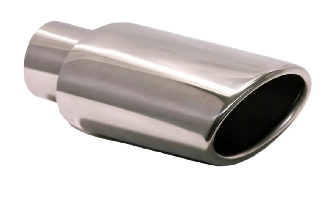 Rolled Edge Single Wall Slant Cut Stainless Steel Tip-T820