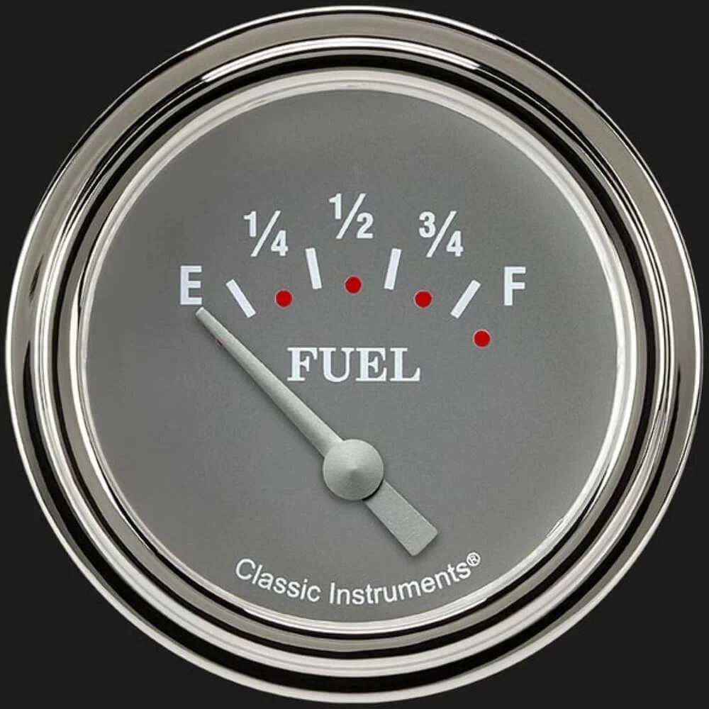 Silver Gray 2 5_8_ Fuel Gauge SG211SLF