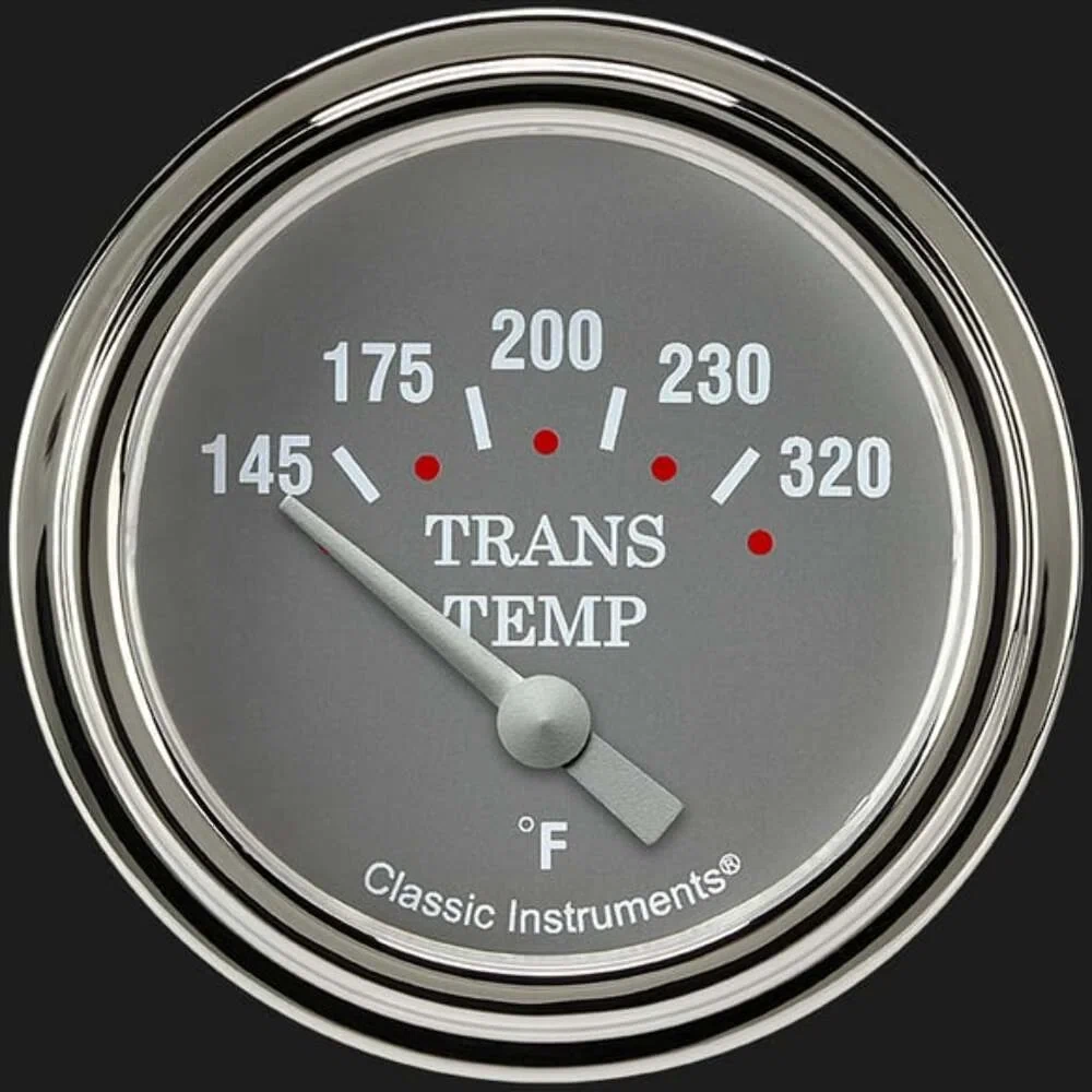 Silver Gray 2 5_8_ Transmission Temperature Gauge SG227SLF