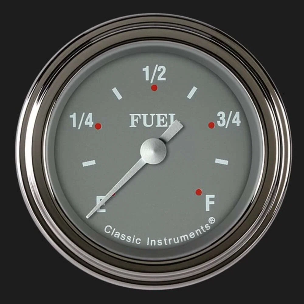 Silver Gray 2 1_8_ Fuel Gauge SG109SLF