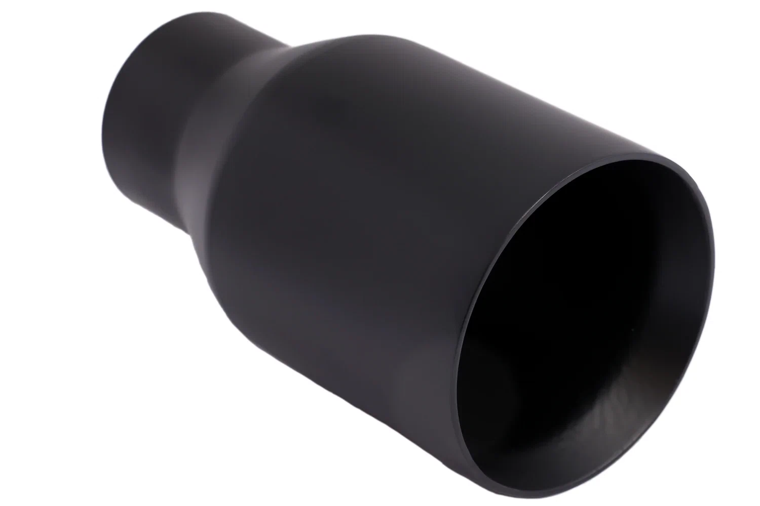 Single Round Double Wall Straight Cut Tip Matt Black-T2631SBK
