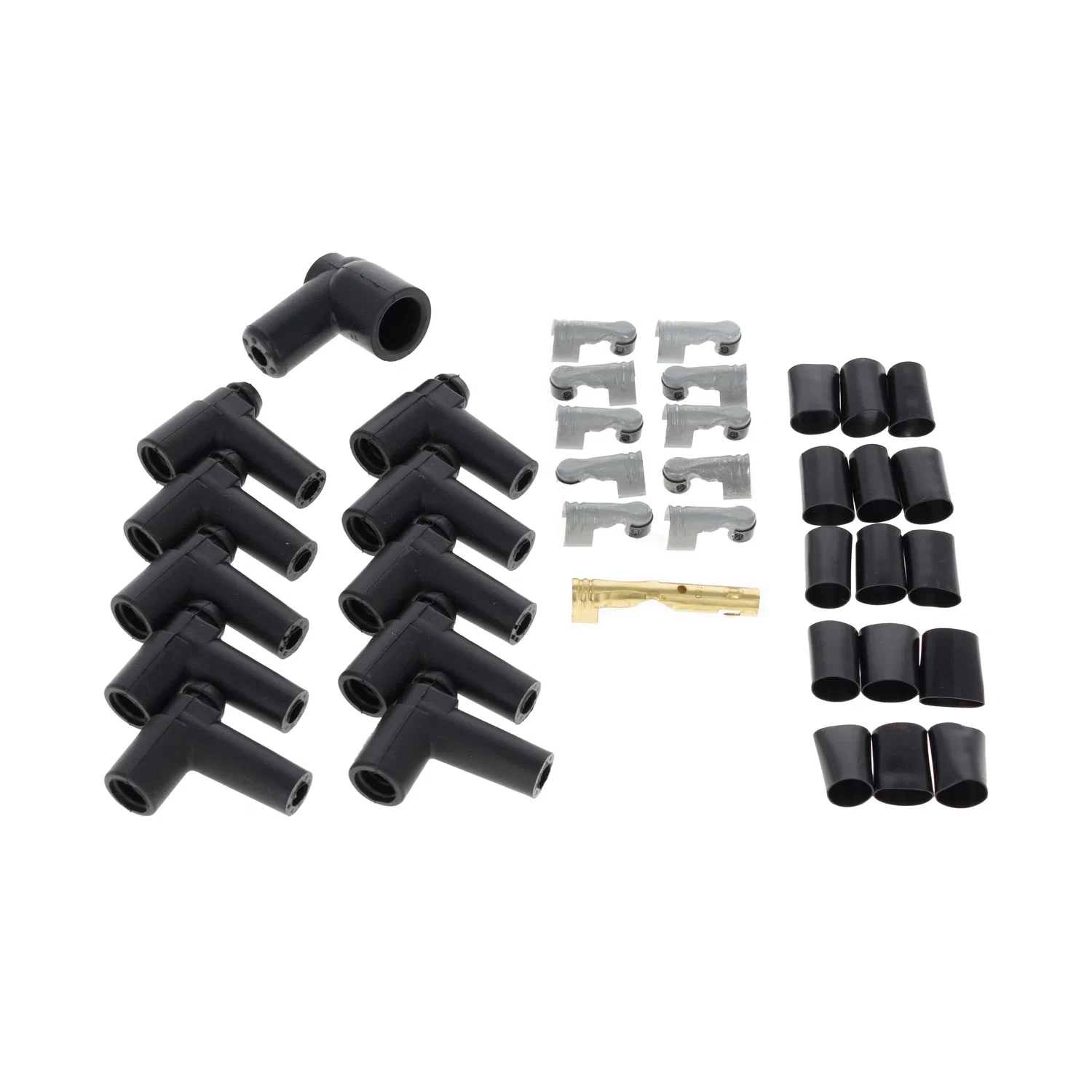 Spark Plug Wire Set Universal 10.4mm Silicone Spiro Pro 409 409 180_ Black 79092