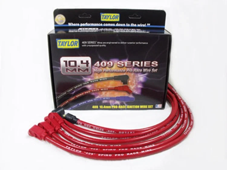 Spark Plug Wire Set Universal 10.4mm Silicone Spiro Pro 409 409 350 ohm_ft 79285