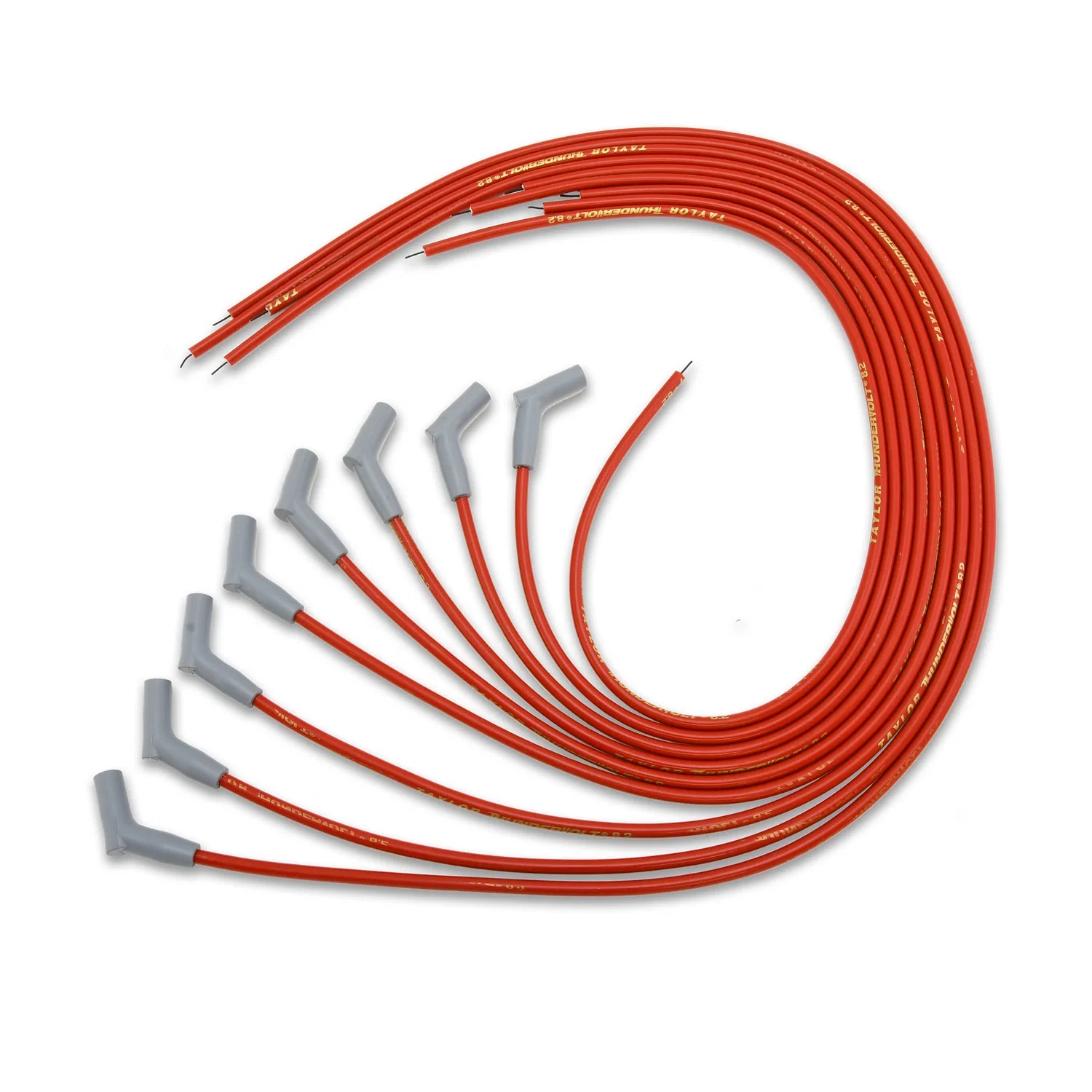 Spark Plug Wire Set Universal 8.2mm Silicone Thundervolt 135_ 40 ohm_ft 83253