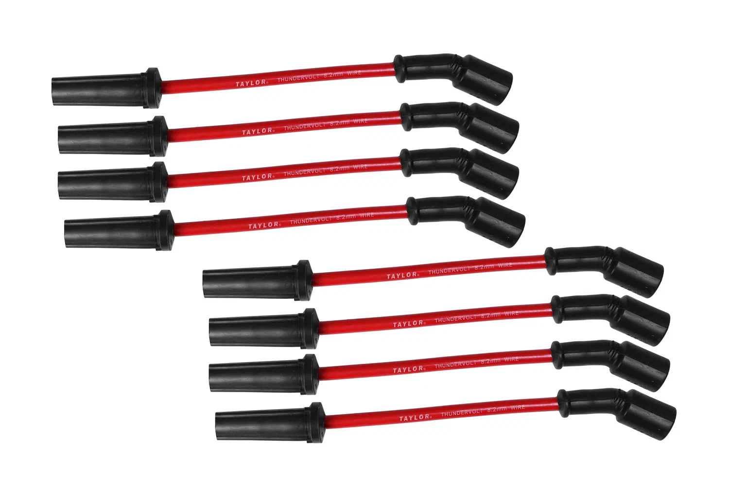 Spark Plug Wire Set Universal 8.2mm Silicone Thundervolt 180_ 40 ohm_ft 82261
