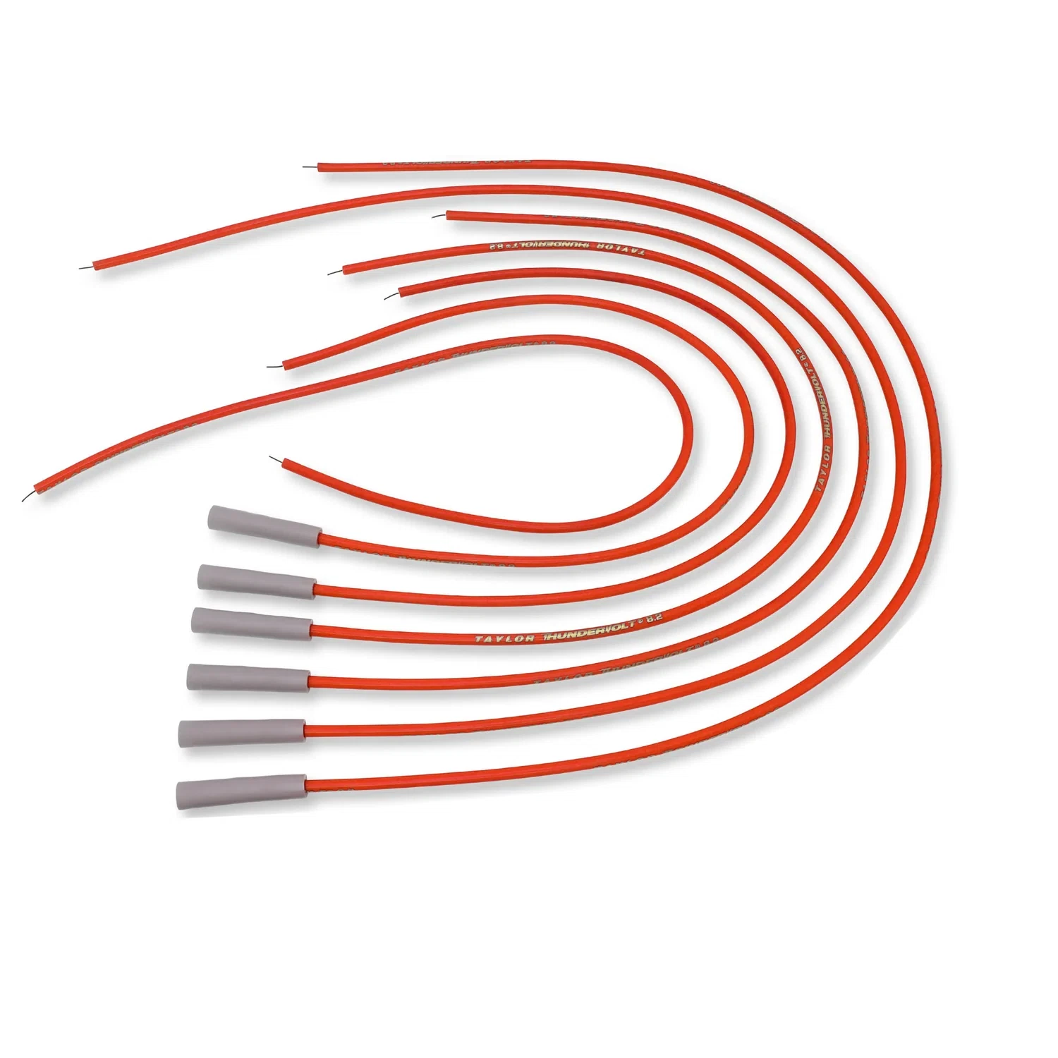 Spark Plug Wire Set Universal 8.2mm Silicone Thundervolt 180_ 40 ohm_ft 83245
