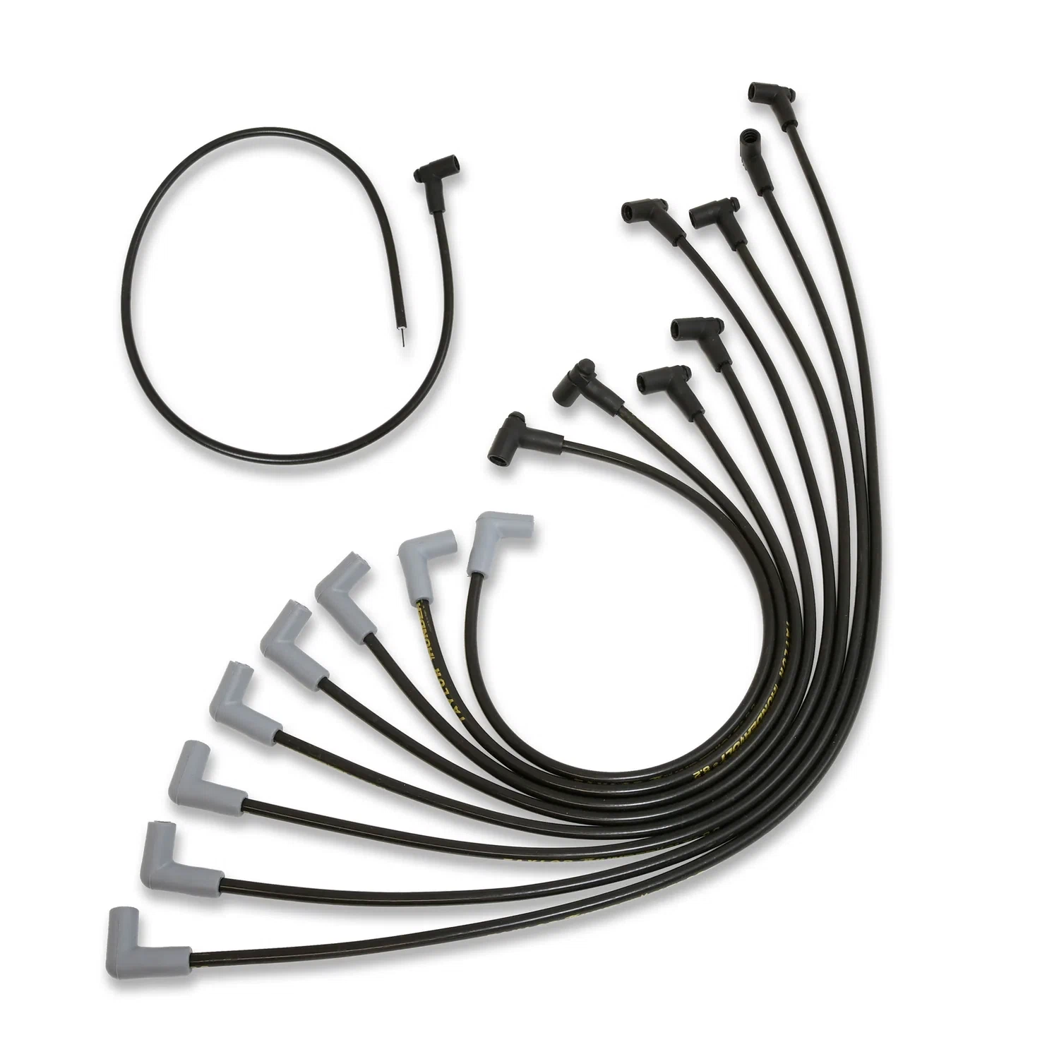 Spark Plug Wire Set Universal 8.2mm Silicone Thundervolt 40 ohm_ft Black 84027