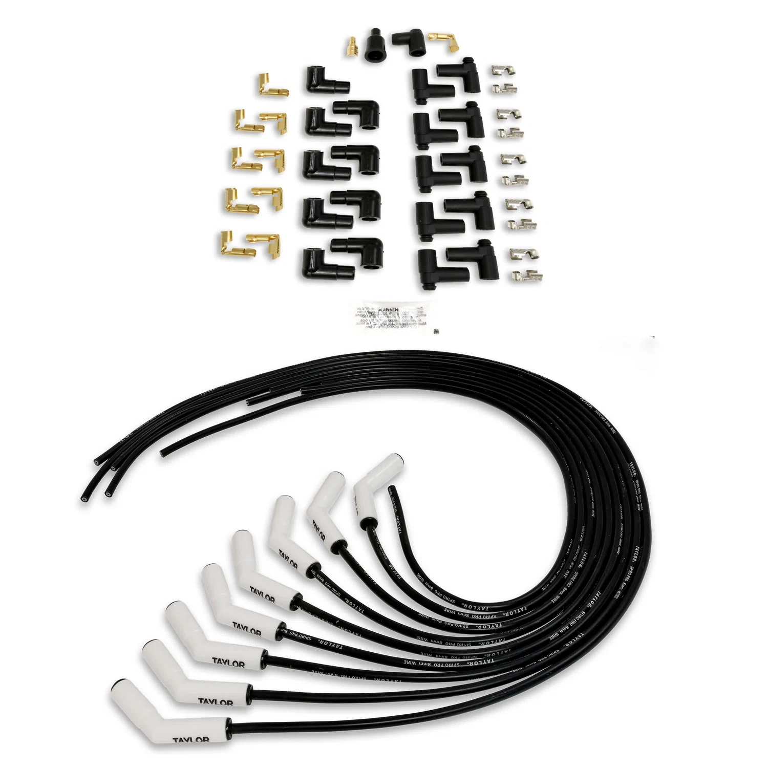 Spark Plug Wire Set Universal 8mm Silicone Spiro Pro 135_ 350 ohm_ft B