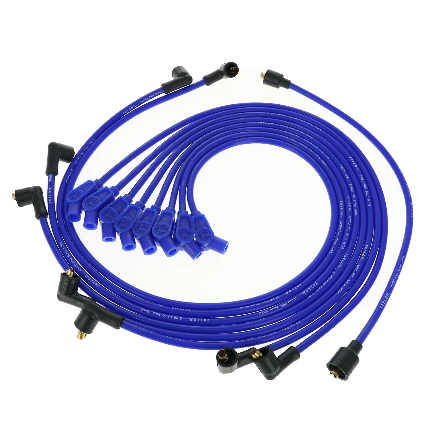 Spark Plug Wire Set Universal 8mm Silicone Spiro Pro 350 ohm_ft Blue 74603