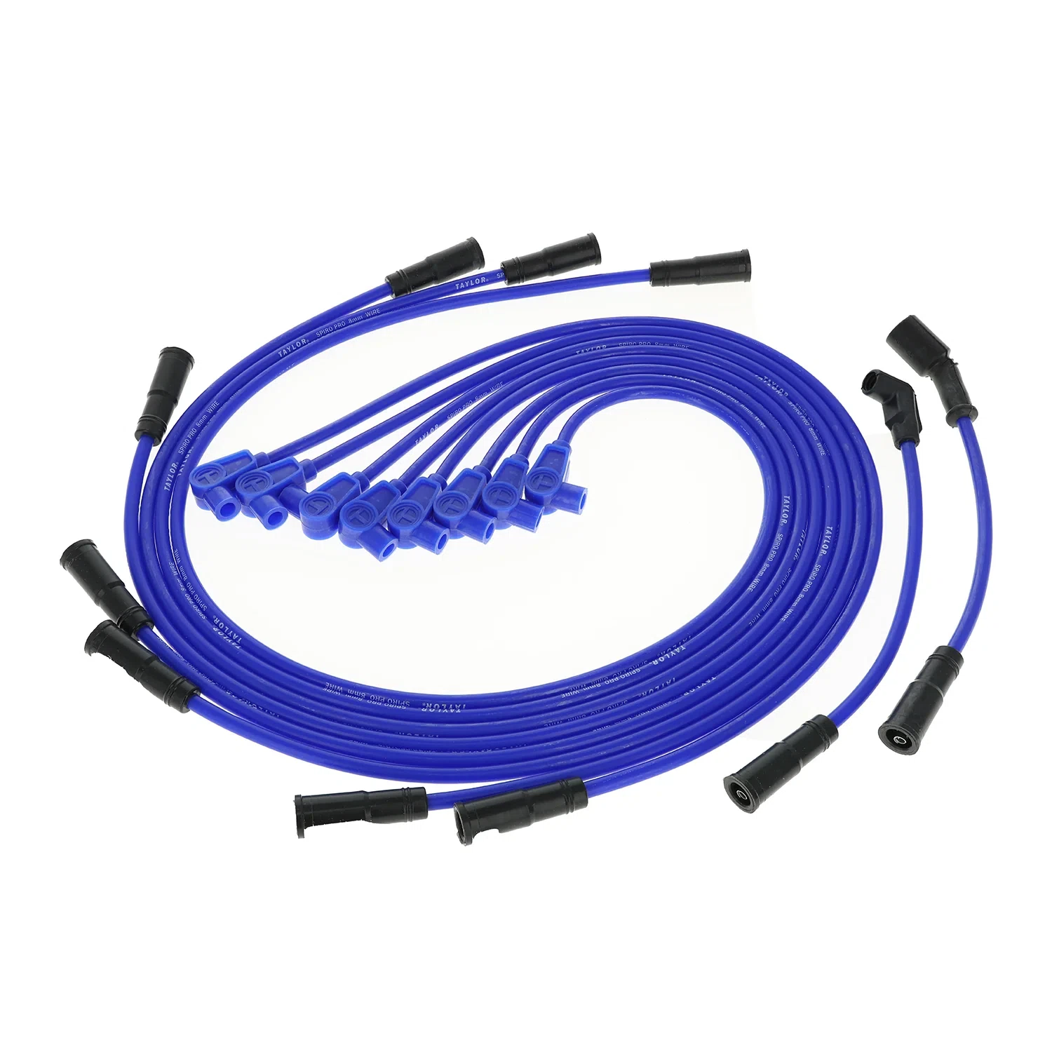Spark Plug Wire Set Universal 8mm Silicone Spiro Pro 350 ohm_ft Blue 76647