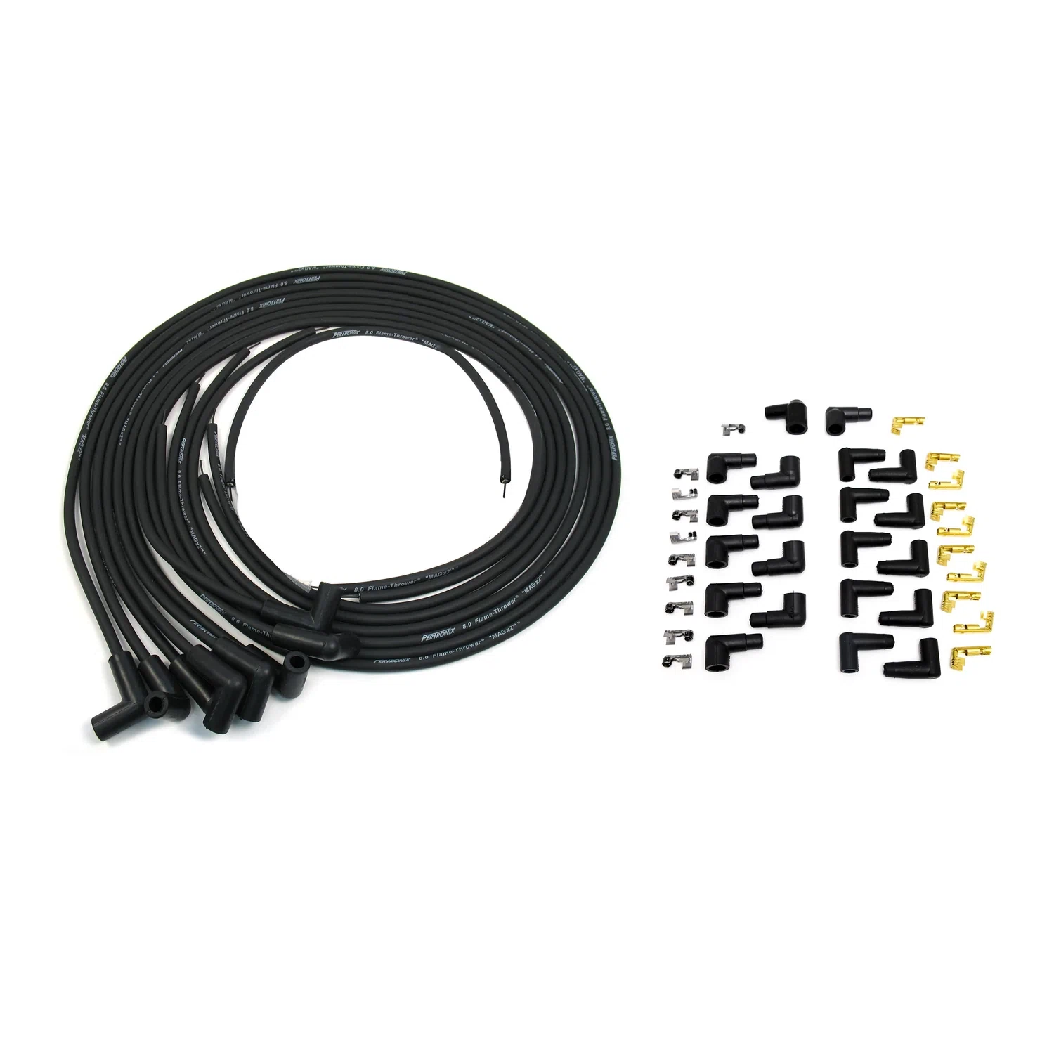 Spark Plug Wire Set for Universal Electronic Ignition Black 8mm 808290