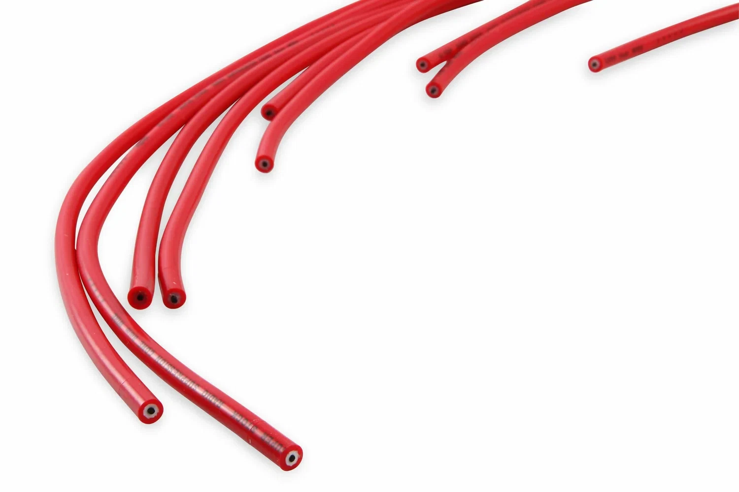 Spark Plug Wire-8mm-Super Stock Graphite Core-RedWire w_ Red 90DegBoots-4041R