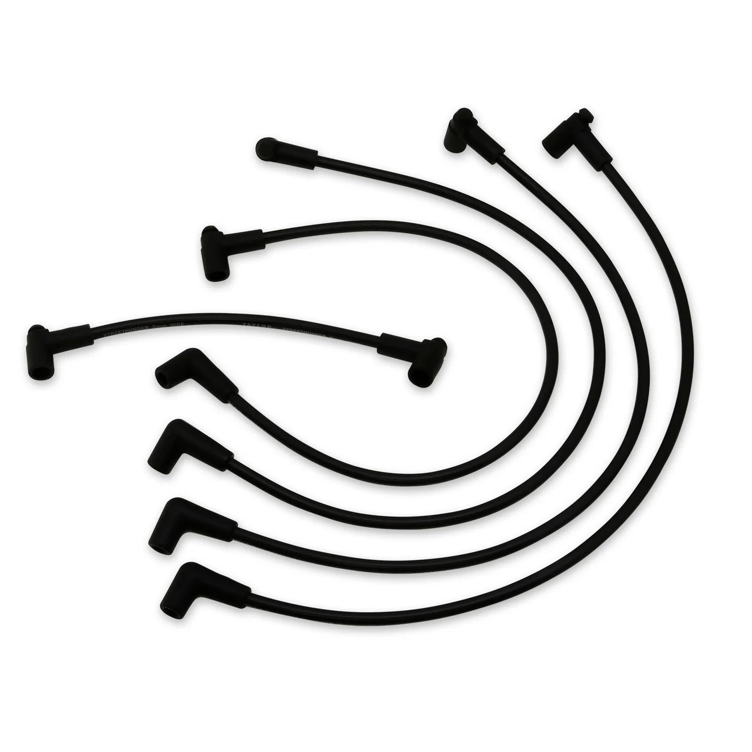 Spark Plug Wire Set 2000-2009 Ford Focus 8mm Silicone 500 ohm_ft Black 53009