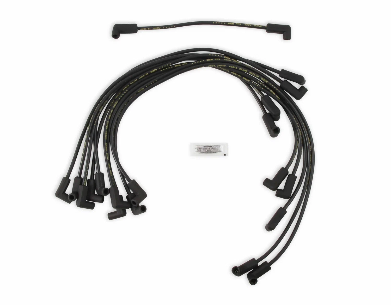 Spark Plug Wire Set- 8mm - Super Stock - Custom - Black Wire - 5114K