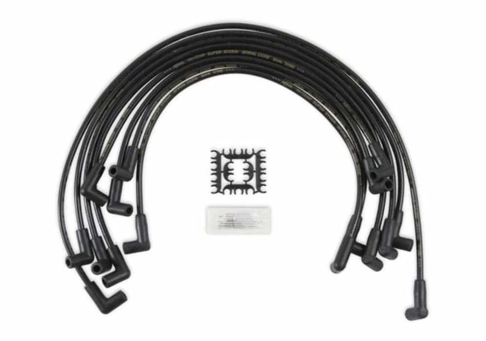 Spark Plug Wire Set - 90 Deg Boots - Black - 5048K
