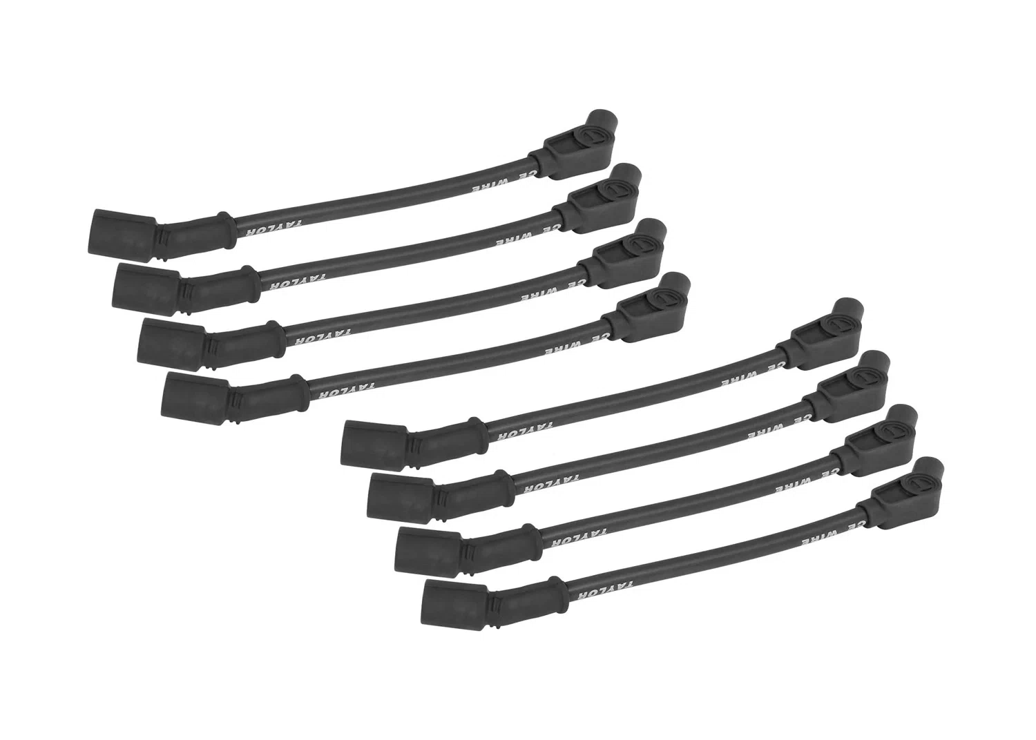 Spark Plug Wire Set Universal 10.4mm Silicone Spiro Pro 409 409 135_ Black 79062