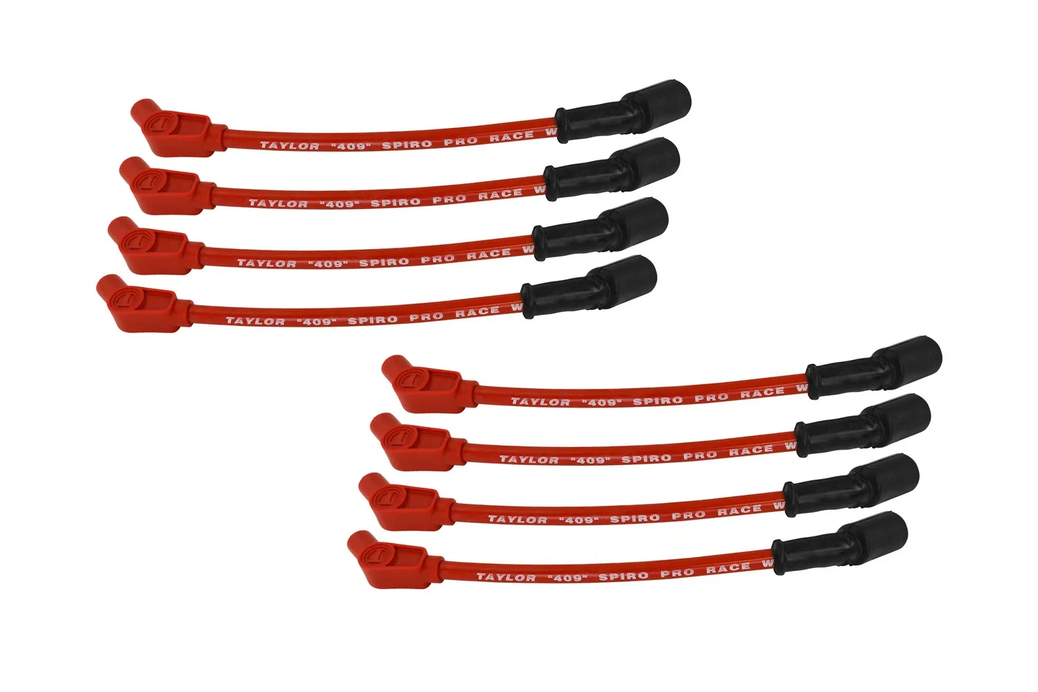 Spark Plug Wire Set Universal 10.4mm Silicone Spiro Pro 409 409 135_ Red 79213