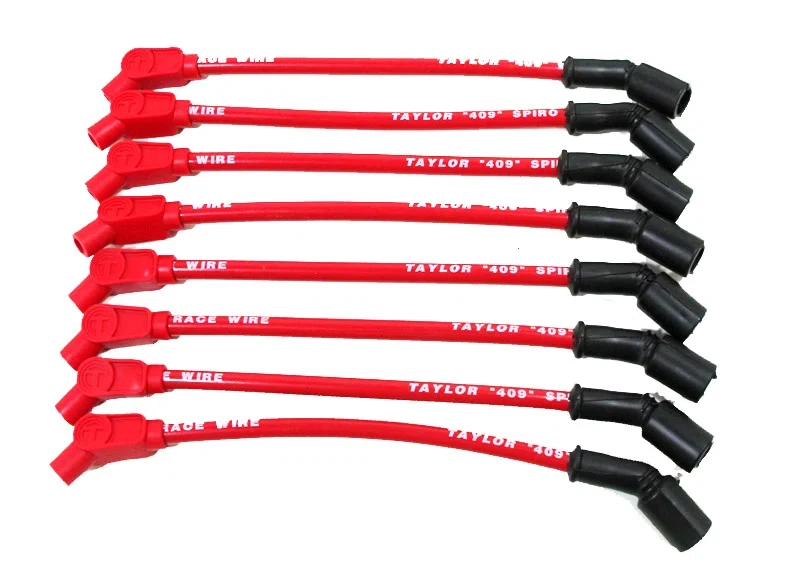 Spark Plug Wire Set Universal 10.4mm Silicone Spiro Pro 409 409 135_ Red 79213