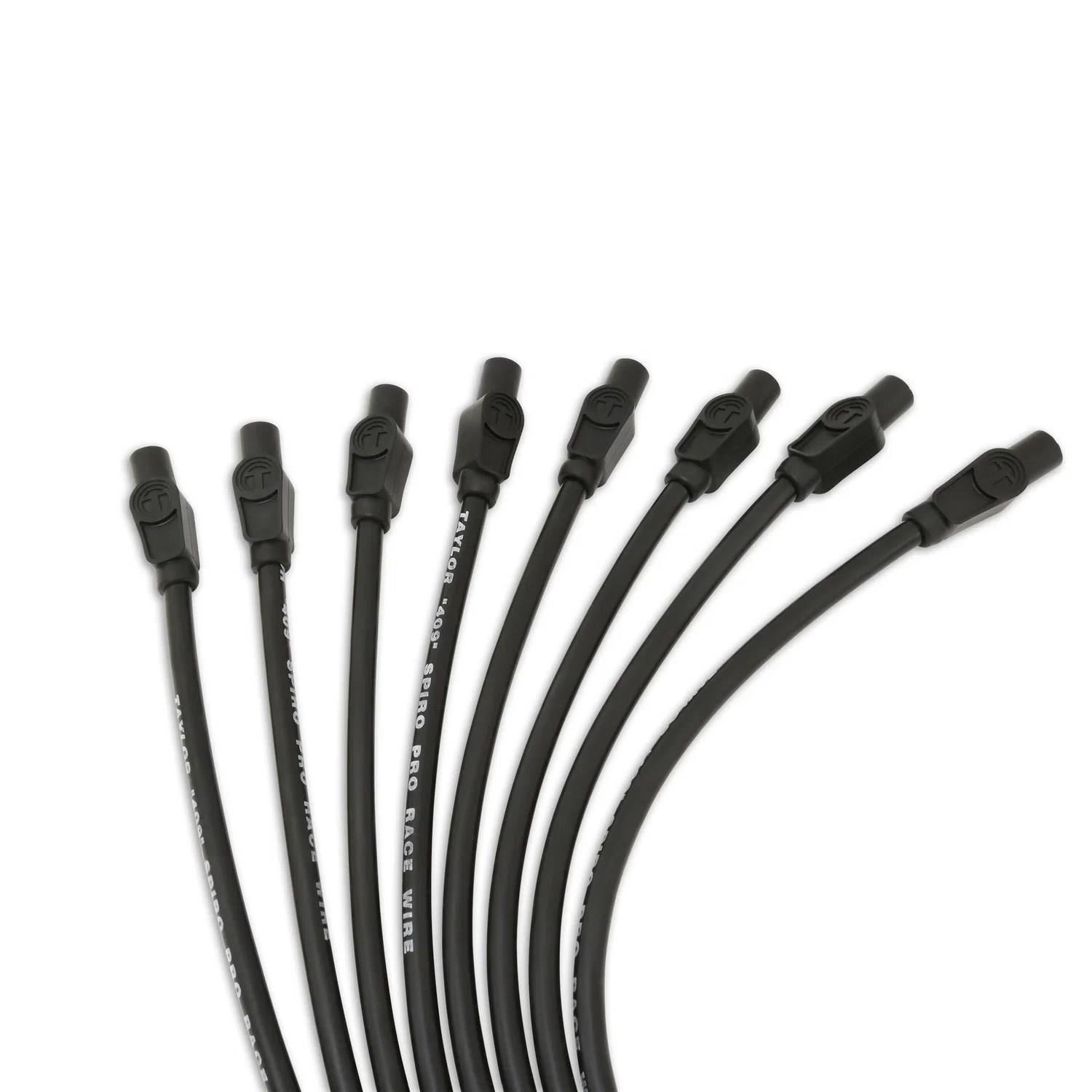 Spark Plug Wire Set Universal 10.4mm Silicone Spiro Pro 409 409 180_ Black 79055