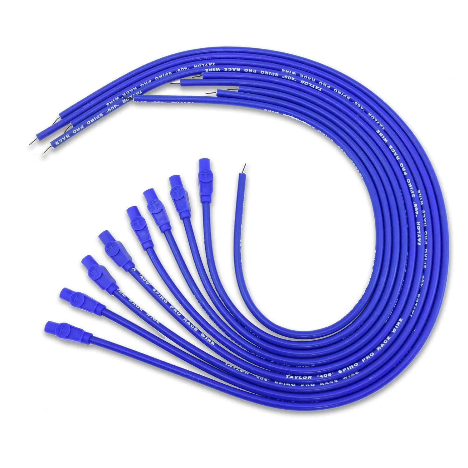 Spark Plug Wire Set Universal 10.4mm Silicone Spiro Pro 409 409 180_ Blue 79655
